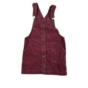 Oshkosh‎ Bgosh Girls Jumper Overall Dress Size 3T Pink Corduroy Cottagecore